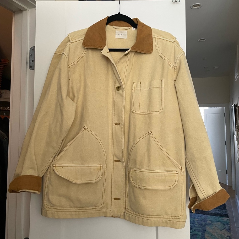 Doen Cream and Tan Utility Jacket - Picture 8 of 8
